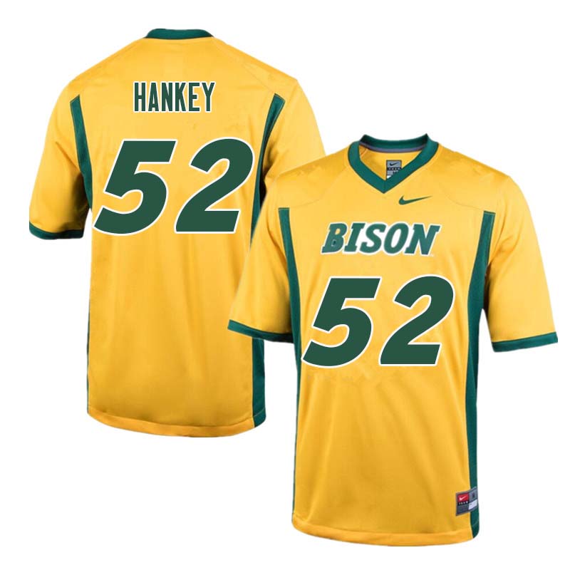 Men #52 Jackson Hankey North Dakota State Bison College Football Jerseys Sale-Yellow